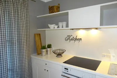 Küche/Küchenzeile in der Unterkunft Ferienwohnung Grünwald