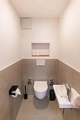 Ein Badezimmer in der Unterkunft Apartments Waldrand - Fink 6 - by myNests