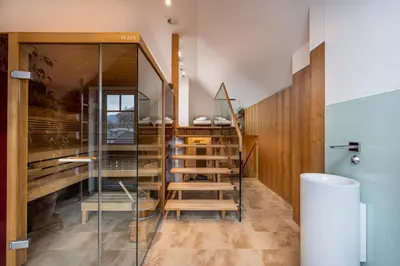 Ein Badezimmer in der Unterkunft Hotel Garni Carl Michael