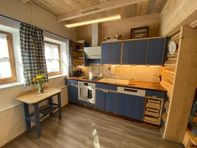 Küche/Küchenzeile in der Unterkunft Apartment Unterkoeck