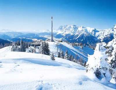 Scharlinger Alm in Alleinlage direkt am Hauser Kaibling im Winter