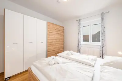 Ein Bett oder Betten in einem Zimmer der Unterkunft Apartment Martina Peaks & Sun - by myNests