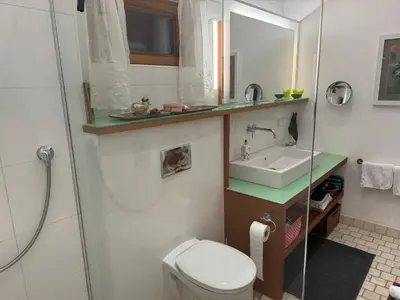 Ein Badezimmer in der Unterkunft Ferienwohnung Wildrose
