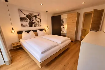 Ein Bett oder Betten in einem Zimmer der Unterkunft Tante Maridi