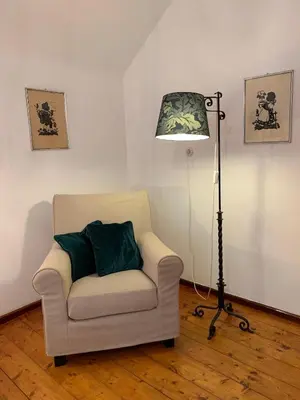 Ein Sitzbereich in der Unterkunft House Flora - at Lake Traunsee