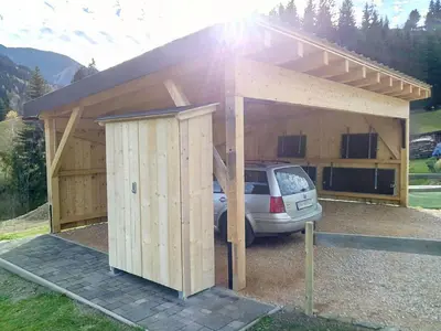 Das Gebäude in dem sich die Ferienwohnung befindet