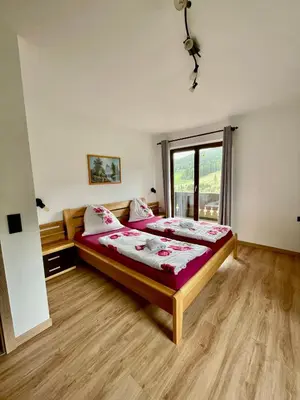 Ein Bett oder Betten in einem Zimmer der Unterkunft Hansalgut