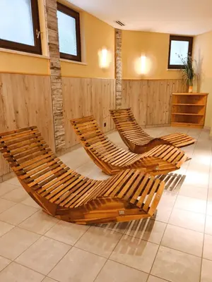 Ein Sitzbereich in der Unterkunft Berghof Mitterberg