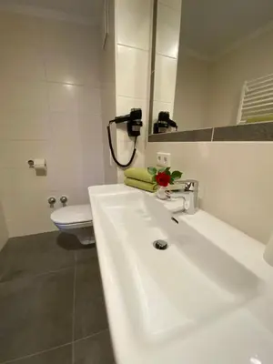 Ein Badezimmer in der Unterkunft Dachsteinblick