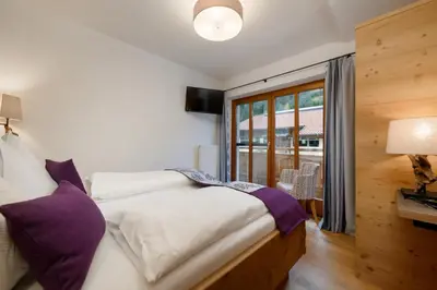 Ein Bett oder Betten in einem Zimmer der Unterkunft Stockhambauer