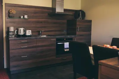 Küche/Küchenzeile in der Unterkunft Appartement Sport Girbl