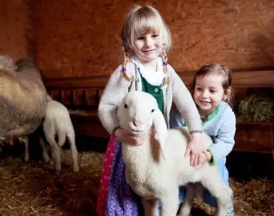 Kinder, die in der Unterkunft Bio-Bauernhof Einberghof übernachten