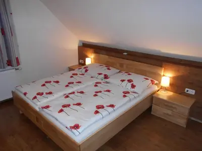 Ein Bett oder Betten in einem Zimmer der Unterkunft Pöllitzer Hollnhof