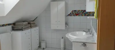 Ein Badezimmer in der Unterkunft Familien Zeit