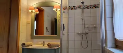 Ein Badezimmer in der Unterkunft Familien Zeit