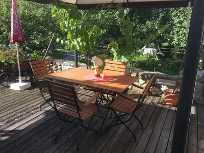 Ein Garten an der Unterkunft Pension Wieser 