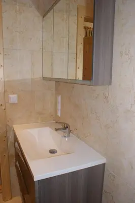 Ein Badezimmer in der Unterkunft Appartement Günther
