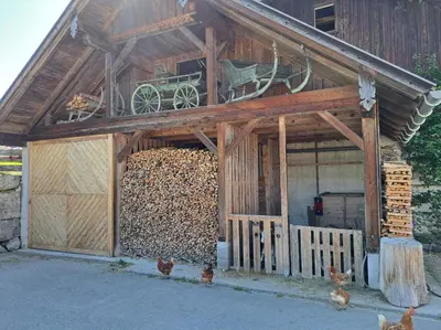 Das Gebäude in dem sich das Chalet befindet