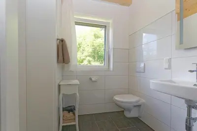 Ein Badezimmer in der Unterkunft Ferienwohnungen Unterleegut