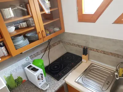 Küche/Küchenzeile in der Unterkunft Sofias Apartment