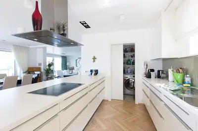 Küche/Küchenzeile in der Unterkunft Apartments Villa Traunseeblick