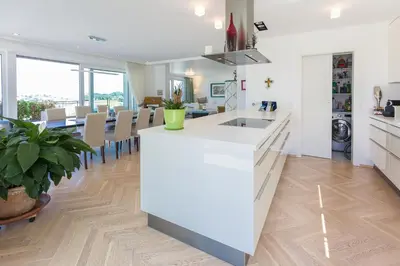 Küche/Küchenzeile in der Unterkunft Apartments Villa Traunseeblick