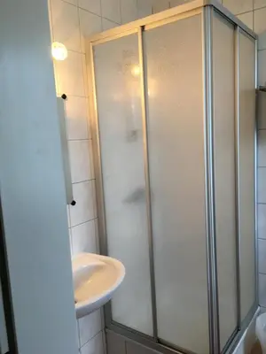 Ein Badezimmer in der Unterkunft Gasthaus Zum Stadtwald