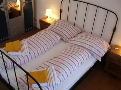 Ein Bett oder Betten in einem Zimmer der Unterkunft Ferienwohnung Gimplbauer