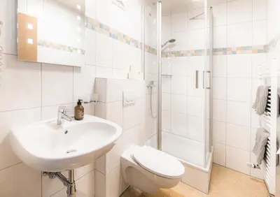 Ein Badezimmer in der Unterkunft Höllhof Dachstein West