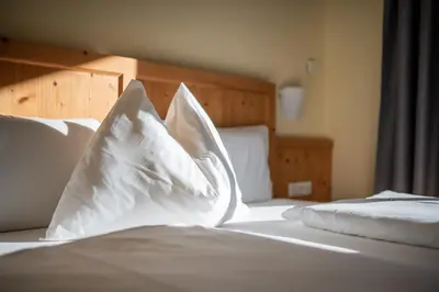 Ein Bett oder Betten in einem Zimmer der Unterkunft Das Martell