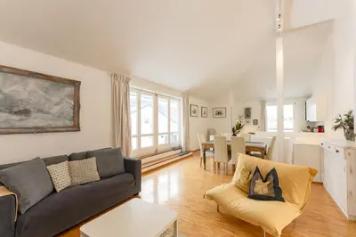 Ein Sitzbereich in der Unterkunft Appartmenthaus Centro by Schladming-Appartements