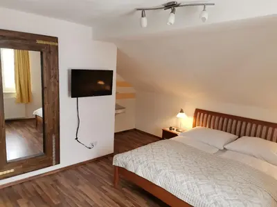 Ein Bett oder Betten in einem Zimmer der Unterkunft Landhaus Kulm