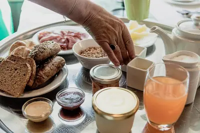 Essen im Hotel oder in der Nähe
