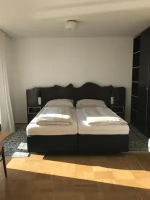 Ein Bett oder Betten in einem Zimmer der Unterkunft Seehaus Familie Leifer