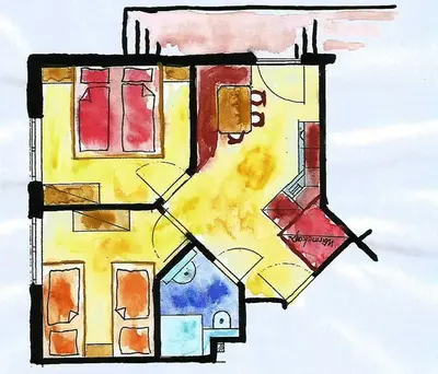 Grundriss der Unterkunft Hacklbauer