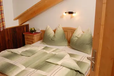 Ein Bett oder Betten in einem Zimmer der Unterkunft Hacklbauer