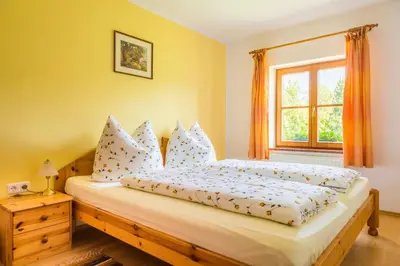Ein Bett oder Betten in einem Zimmer der Unterkunft Starbauer