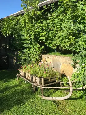 Ein Garten an der Unterkunft Appartement Traunseeferien