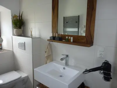 Ein Badezimmer in der Unterkunft Appartement Traunseeferien