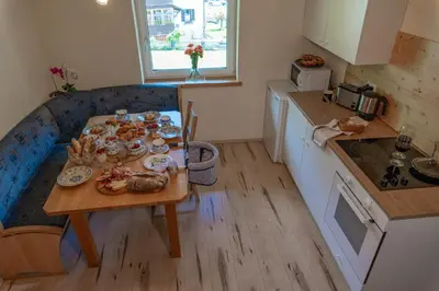 Küche/Küchenzeile in der Unterkunft Apartment Haider 1