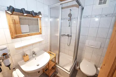 Ein Badezimmer in der Unterkunft Untersulzberghof