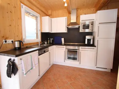 Küche/Küchenzeile in der Unterkunft Holzchalet nahe Skilift Hohentauern
