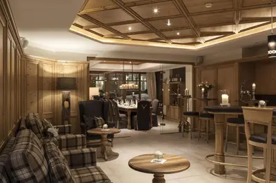 Ein Sitzbereich in der Unterkunft Superior Hotel Panorama
