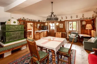 Ein Sitzbereich in der Unterkunft Schlossmeierhaus - Kristall Lungau