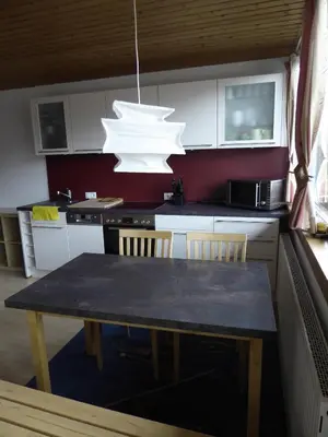 Küche/Küchenzeile in der Unterkunft Appartement Ginschel