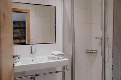 Ein Badezimmer in der Unterkunft Frühstückspension Friedheim