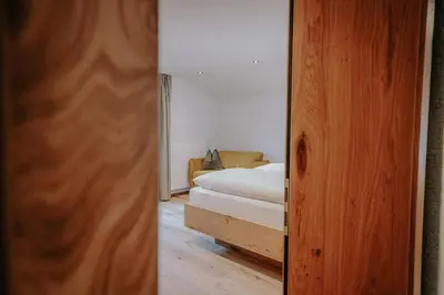 Ein Bett oder Betten in einem Zimmer der Unterkunft Frühstückspension Friedheim