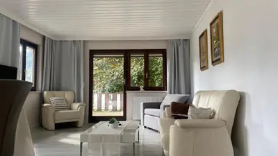 Ein Sitzbereich in der Unterkunft Bad Ischl - Central & Quiet Apartment