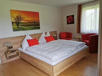 Ein Bett oder Betten in einem Zimmer der Unterkunft Gut Römerhof