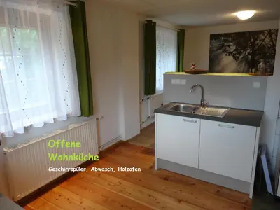Küche/Küchenzeile in der Unterkunft Ferienhaus Huber